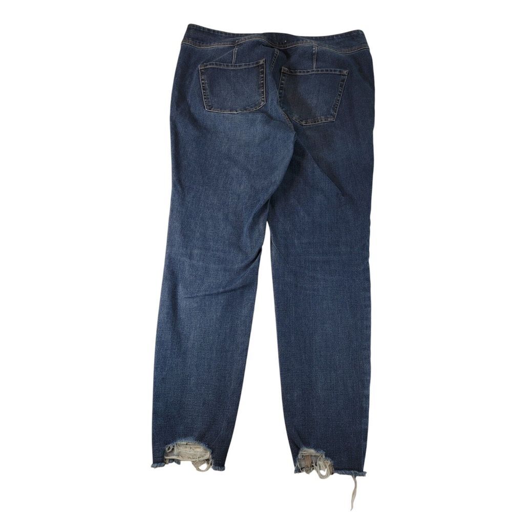 Lane Bryant Women Size 14 Flex Magic Waistband High Rise Jegging Distressed Jean - Picture 2 of 3